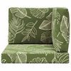 vidaXL Perna pentru canapea de exterior 3 pcs Design cu frunze