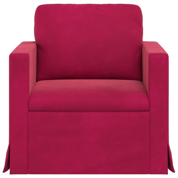 vidaXL Canapea Roșu Vin