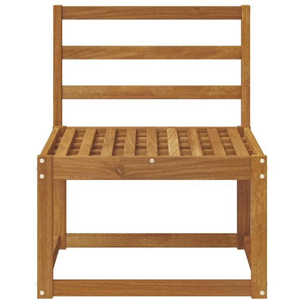 vidaXL Canapea Medie pentru Exterior Lemn Solid de Acacia natural