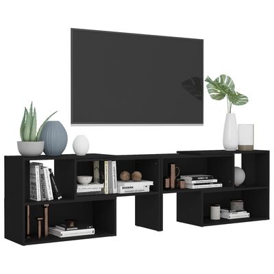 vidaXL Comodă TV, negru, 149x30x52 cm, PAL