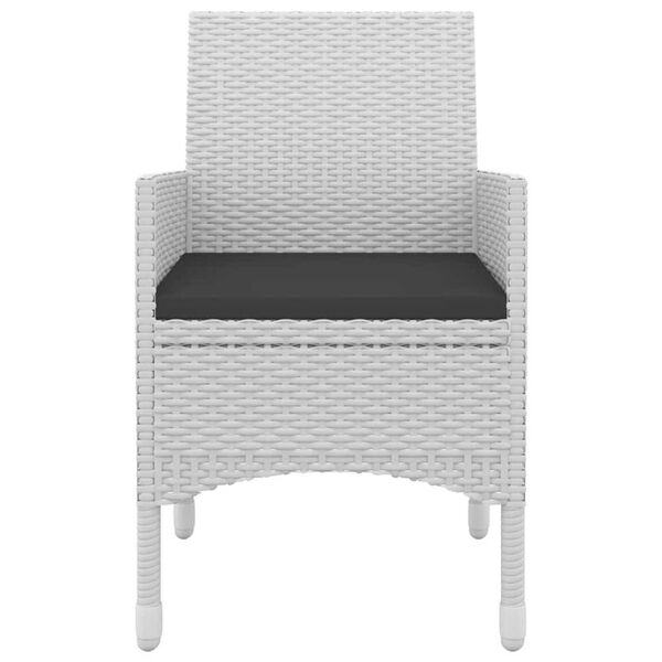 vidaXL Set mobilier de grădină cu perne, 9 piese, poliratan și sticlă