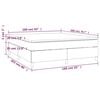 vidaXL Pat box spring cu saltea, roz, 160x200 cm, catifea