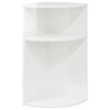 vidaXL Masă laterală Alb lucios 29,6 x 29,6 x 60 cm Lemn prelucrat