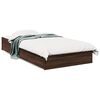 vidaXL Cadru de pat cu sertare, stejar maro, 100x200 cm lemn prelucrat