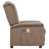 vidaXL Fotoliu de masaj electric, gri taupe, microfibră