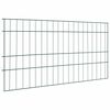 vidaXL Set gard pentru iaz 5 buc. 100 x 50 cm Oțel Verde