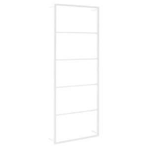 vidaXL Suport pentru prosoape, alb, 45x10x115 cm, oțel