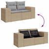 vidaXL Set de canapele pentru grădină 9 pcs Beige și gri deschis