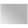 vidaXL Oglindă de baie cu LED Transparent 80 x 60 cm sticlă securizată
