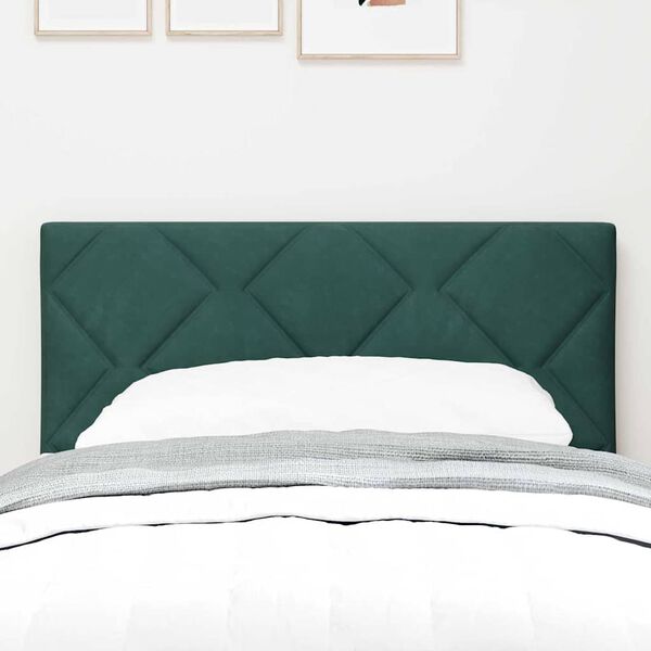 vidaXL Tăblie cap cu headboard Verde închis 80 cm Catifea