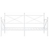 vidaXL Pat de zi fără saltea alb 100x200 cm oțel