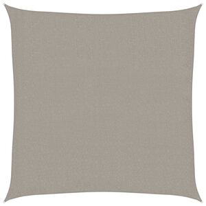 vidaXL P&acirc;nză parasolar, gri deschis, 2x2 m, pătrat, 160 g/m&sup2;, HDPE
