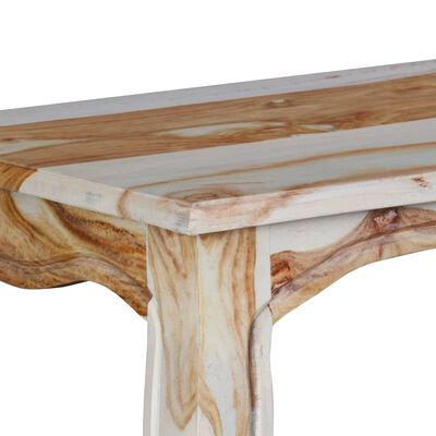vidaXL Masă consolă, lemn masiv sheesham, 110x40x76 cm