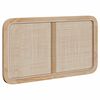 vidaXL Tăblie cap cu headboard natural 100 x 55 x 3 cm Ratan
