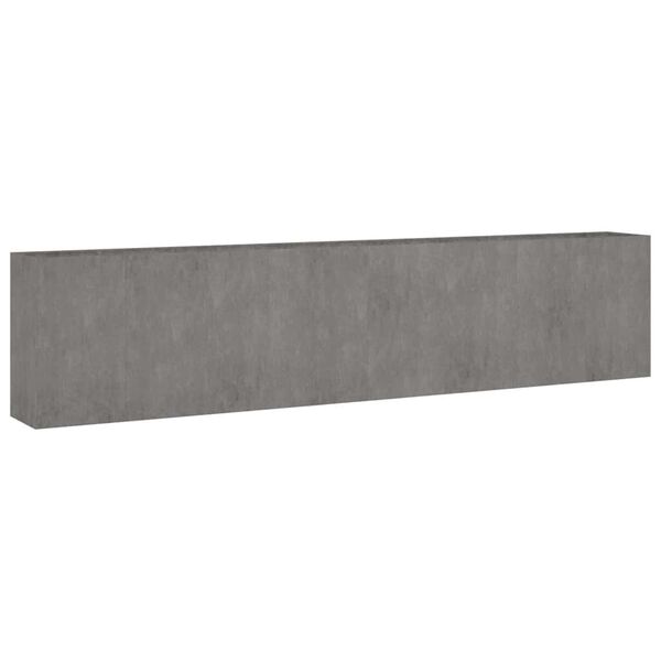 vidaXL Strat &icirc;nălțat de grădină, 360x40x80 cm, oțel corten