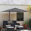 vidaXL Parasol de Grădină Antracit și negru 248.5 x 247.5 x 160 cm