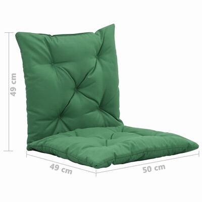 vidaXL Perne pentru balansoar, 2 buc., verde, 50 cm