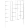 vidaXL Gard de grădină cu țevi de sprijin 24 pcs 55 x 50 cm Mesh