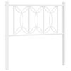 vidaXL Tăblie de pat de schimb metalică, alb, 75 cm