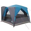 vidaXL Cort pentru 5 persoane Albastru și Gri 333 x 317 x 194 cm