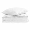 vidaXL Duvet 2 &icirc;n 1 cu pernă 2 buc. Alb Pene de rață