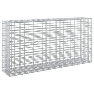 vidaXL Gabion cu Fir de 5 mm și Plasă de 5x2,5 cm 100x20x50 cm