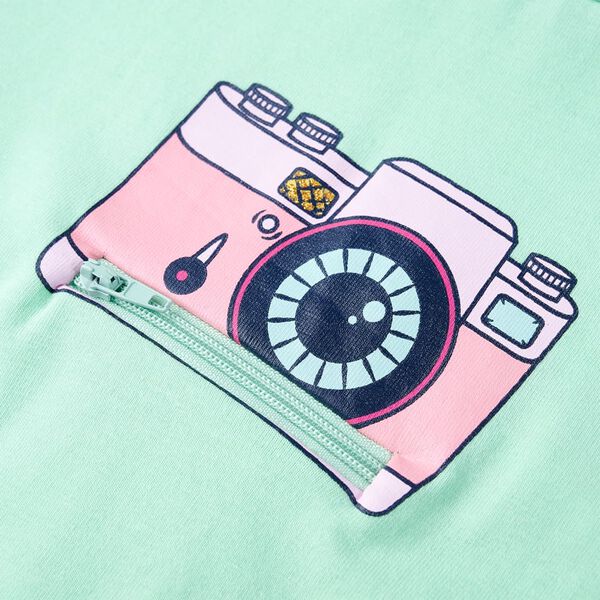 Tricou pentru copii, verde aprins, 140