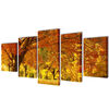 vidaXL Set tablouri de perete cu imprimeu arțar, 200 x 100 cm