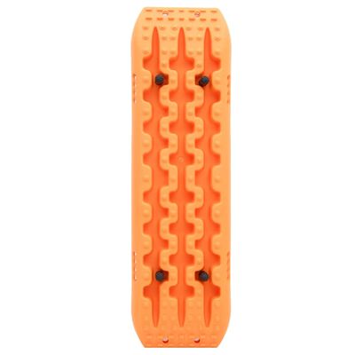 vidaXL Plăci de tracțiune, 2 buc., portocaliu, 106x30,5x7 cm, nailon