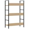 vidaXL Etajeră cărți 3 rafturi, stejar, 60x27,6x90,5 cm lemn prelucrat