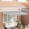vidaXL Cortina Retractabilă Antracit și Alb 250 x 200 cm