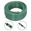 vidaXL Furtun de grădină cu set de racorduri, verde, 0,5", 10 m, PVC