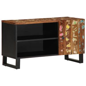 vidaXL Dulap TV, 80x33x46 cm, lemn masiv reciclat&lemn prelucrat