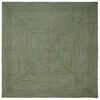 vidaXL Covor de zonă Verde măsliniu 240 x 240 cm Iută