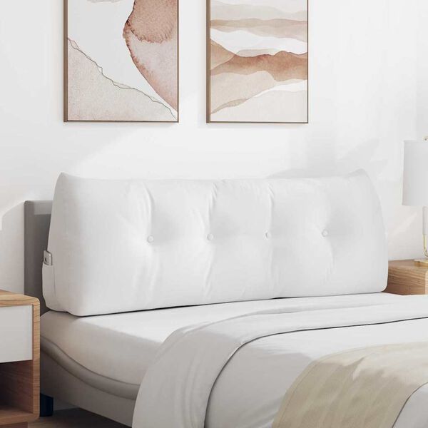 vidaXL Perna pentru spate Alb 140 x 24 x 50 cm țesătură