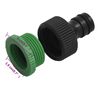 vidaXL Furtun de grădină cu set de racorduri, verde, 0,5", 50 m, PVC