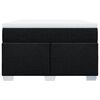 vidaXL Pat box spring cu saltea, negru, 120x190 cm, catifea
