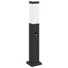 vidaXL St&acirc;lp luminos cu senzor 50 cm negru IP44