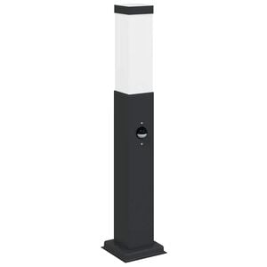vidaXL St&acirc;lp luminos cu senzor 50 cm negru IP44