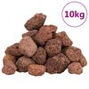 vidaXL Roci vulcanice, 10 kg, roșu, 3-5 cm