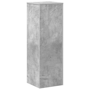 vidaXL Suport de plante, gri beton, 33x33x100 cm, lemn prelucrat