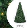 vidaXL Brad de Crăciun cu lumini decorative cu coarde Verde 400 cm PVC