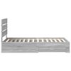 vidaXL Cadru de pat cu sertar Gri Sonoma 90 x 200 cm Lemn compozit