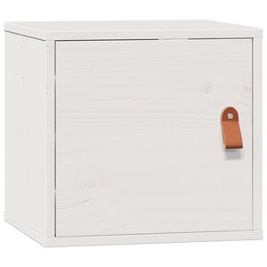 vidaXL Dulap de perete, alb, 31,5x30x30 cm, lemn masiv de pin