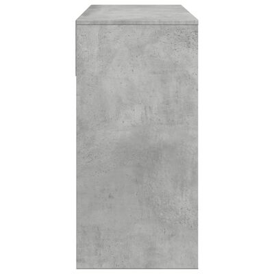 vidaXL Masă de toaletă cu oglindă, gri beton, 80x39x80 cm