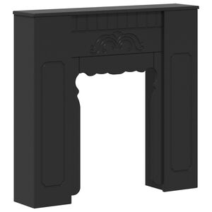 vidaXL Cadru pentru șemineu Negru 93 x 20 x 89 cm Lemn prelucrat