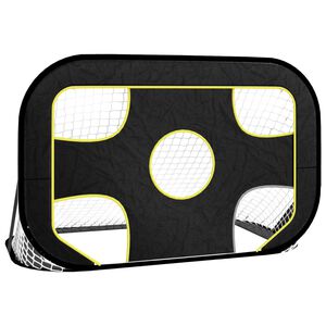 vidaXL Plasă de poartă de fotbal cu țintă 120x80x80 cm poliester