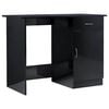 vidaXL Birou, negru extralucios, 100 x 50 x 76 cm, PAL