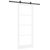 vidaXL Ușă glisantă ORKDAL 93 x 232 cm Lemn masiv de pin și sticlă