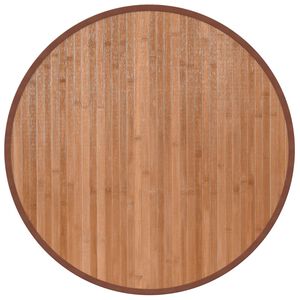 vidaXL Covor rotund, natural, 60 cm, bambus